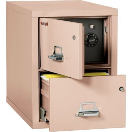 FIRE KING Fireking Fireproof 2 Drawer Vertical Safe-In-File Legal 20-13/16"Wx31-9/16"Dx27-3/4"H Champagne 2-2131-CCHSF